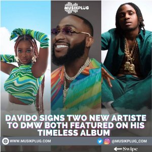 Davido Signs 2 New Artiste