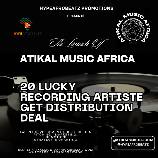 ATIKAL MUSIC AFRICA offers free Distribution