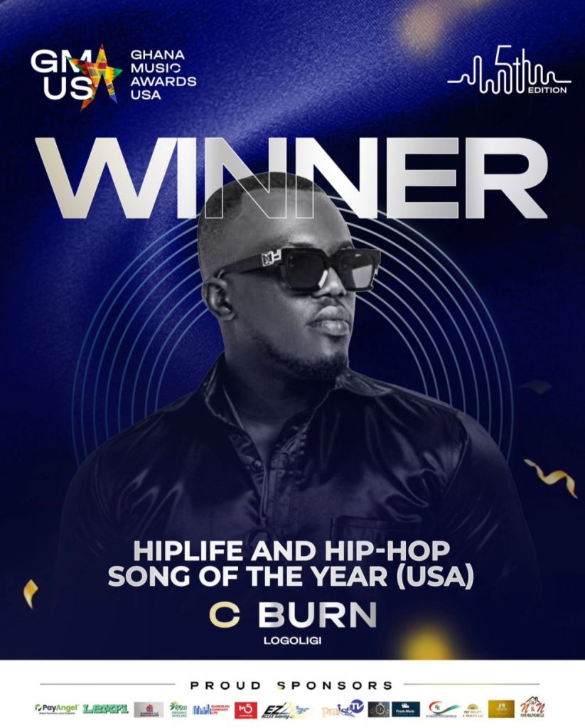  C Burn wins Hiplife/Hip-Hop Song of the Year USA